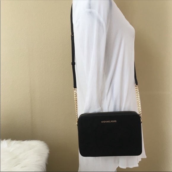 Michael Kors Jet Set Large Saffiano Leather Crossbody bag & wallet - Picture 14 of 16